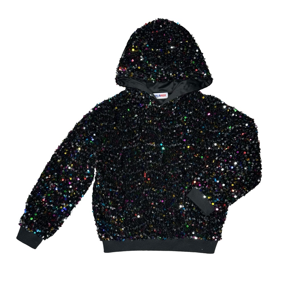 Welaken‎ Sequin Sweatshirt With Pockets